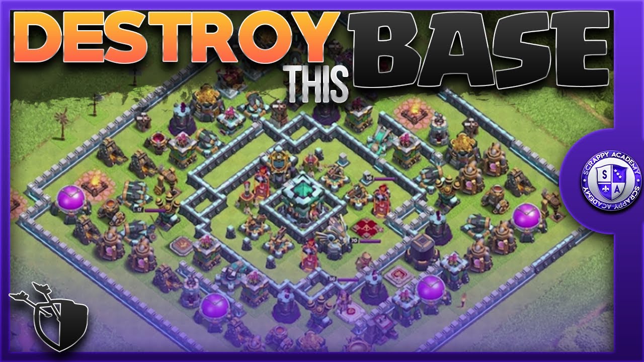 Th9 Falcon Attack Guide! War Strategy + Army Copy Link 2022 | Clash of  Clans - Coc - YouTube