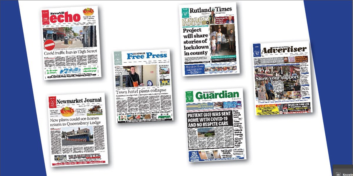 All these @IliffeMedia titles are out today, with the latest from your patch, including #local #lockdown updates #Newark #Spalding #Haverhill #Newmarket #Suffolk #Rutland #buyapaper 📰
