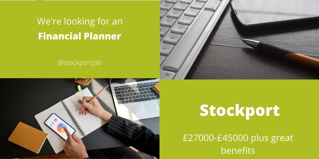 We're hiring for a great company in the Stockport area.Brilliant company culture and lovely new office #financialplanning