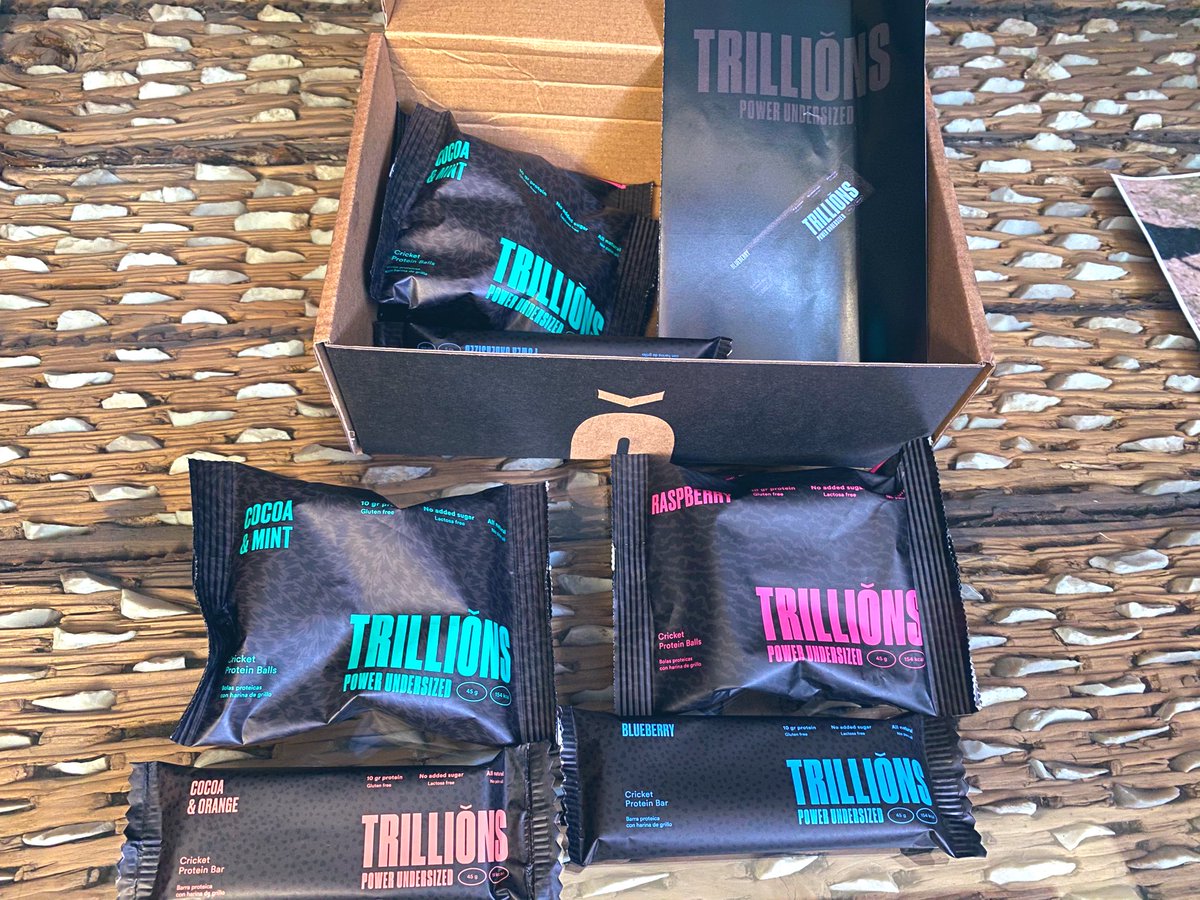 danneo's tweet photo. @Trillions_Es @Running_es Muchísimas gracias por este súper pack !! 
Las que he probado están buenísimas 😋

Proteína de grillo , apuesta de presente y futuro 💪🏻. https://t.co/MmaX6TH9lh