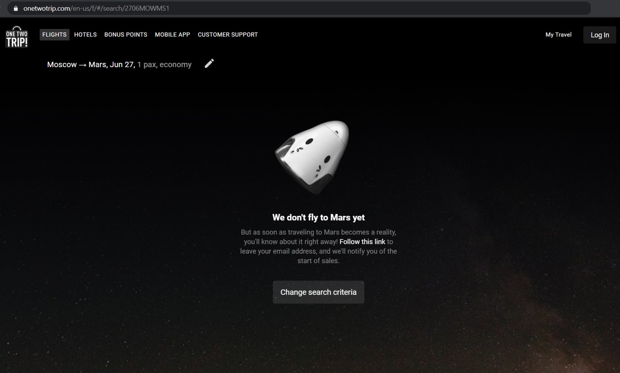 one two trip flights