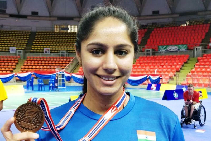 OmPattnayak's tweet photo. She won a🥇,🥈&amp;🥉Medal in @bwfmedia #ParaBadmintonWorldC'ships. Won🥉in 2016 #AsianC'ships, in 2018 #InternationalC'ships &amp; in 2018 #AsianParaGames. Happy Birthday inspirational athlete @joshimanasi11 🏸
@BAI_Media @WeAreTeamIndia @IndiaSports @PBLIndiaLive 

#Kudos https://t.co/2EfDIcBCZJ