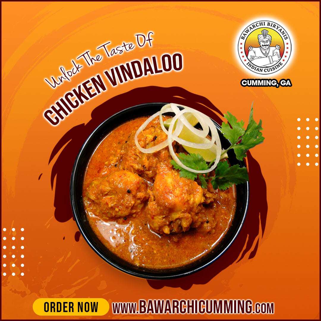 'Chicken Vindaloo' had never failed to impress whoever tasted it.😋

Order Online @ bit.ly/bawarchicumming

#BawarchiCumming #SouthIndianRestaurant #AndhraSpecialBiryani #OrderOnline #Muttonliver #yummy #dinner #foodies #foodlover #tasty #orderonlie #specialoffer #indiancuisine