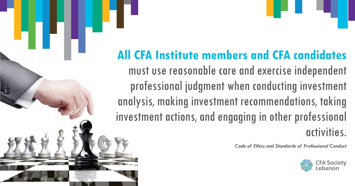 #Ethics is of paramount importance in #capital_markets and #investment profession. 
Act with #integrity, #competence, #diligence and #respect.

#CFASocietyLeb #CFAinsitutute #CFAEthics #CFA