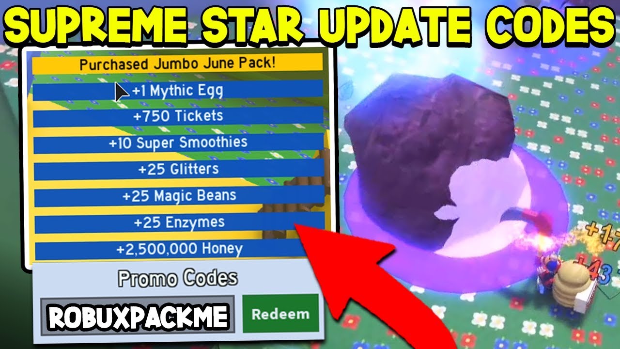 DefildPlays على X: 25 FREE MYTHIC Jumbo June Pack CODES IN BEE SWARM  SIMULATOR! Roblox   / X