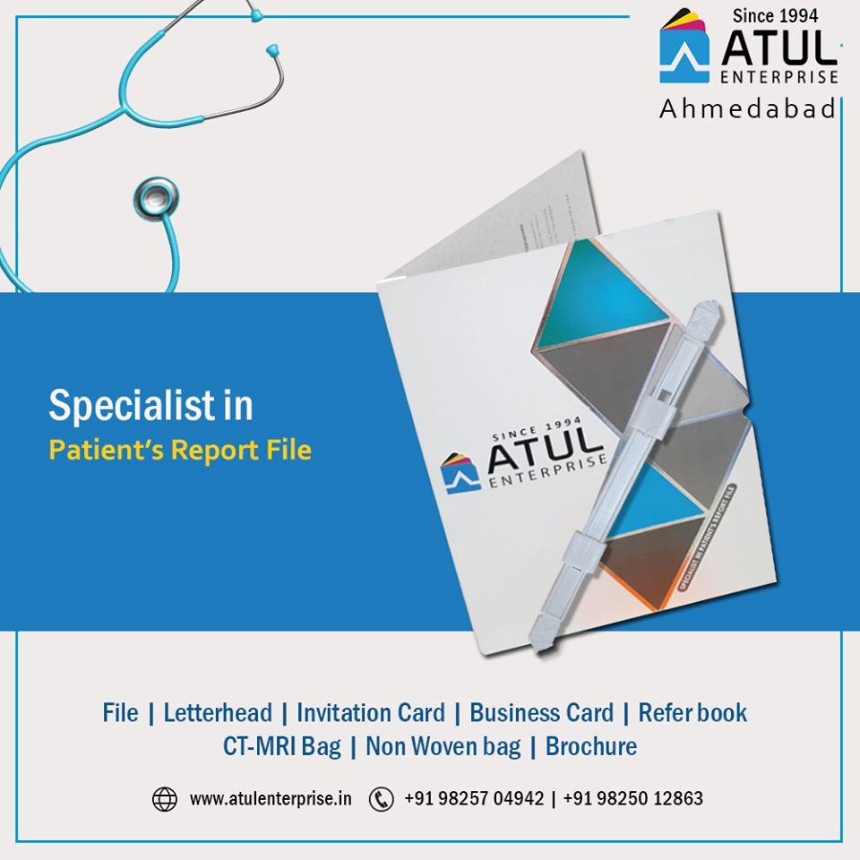 Atul_Enterprise's tweet photo. Specialist in Patient Report File Printing Since 1994

We specialize in making different kinds of Patient Files. https://t.co/Msv4oUmnKa