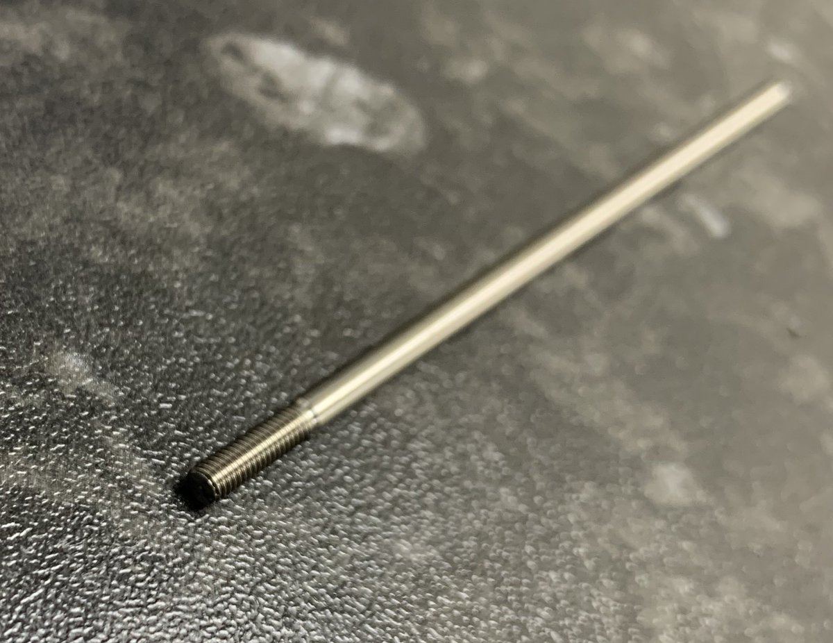 PrecisionLms's tweet image. Nice M3 thread rolled shaft yesterday in #stainlesssteel316 using the #habeggerthreadrolling head and our #starsr20r3. 
#UKmfg #CNC #ISO9001 #machining #CNCmachining #lightsoutmanufacturing #aerospace #aerospaceindustries #milling #turning #manufacturinguk #ukmachining #precision