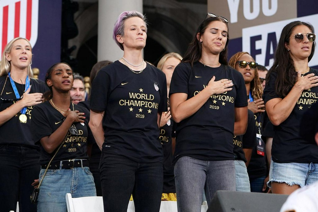 Reuters's tweet photo. U.S. Soccer says it will allow protests during anthem https://t.co/0GFO8CUzvV https://t.co/TpPeM4ce4r