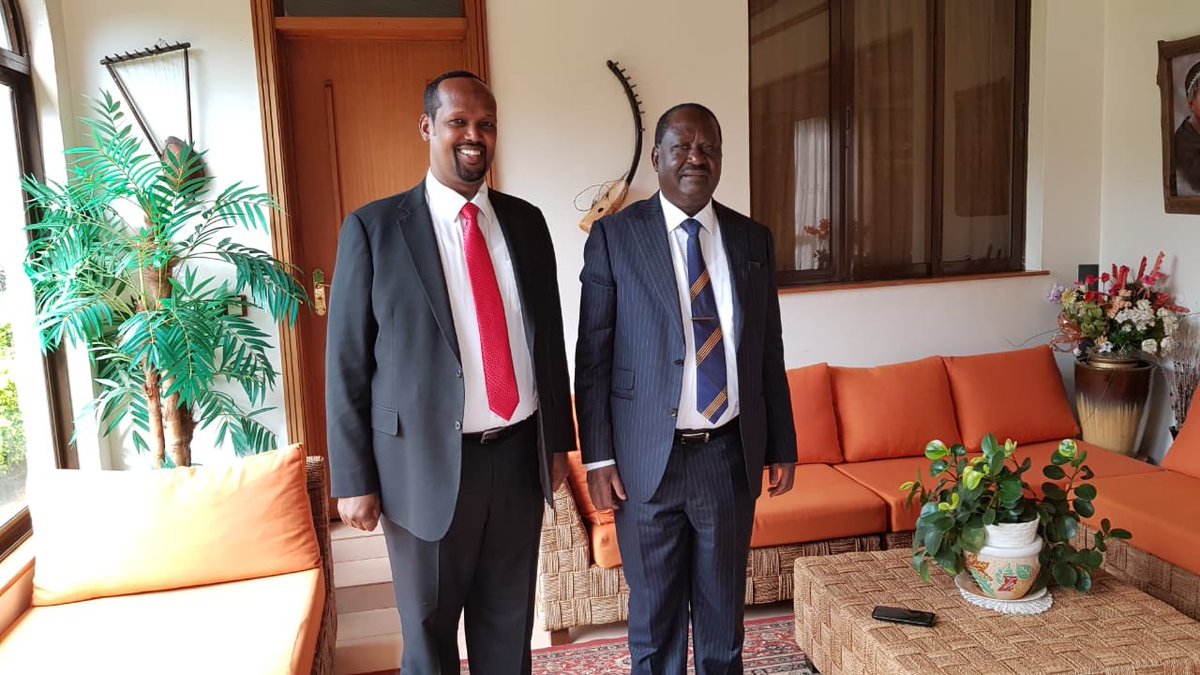 aliiroba's tweet photo. Today I met the the right Honorable Raila Odinga and Senator Orengo for a consultative meeting on a number of issues including continued partnership in politics, and sought  his advise on a number of other issues relating to governance and networking. https://t.co/LJsTjDnpuP