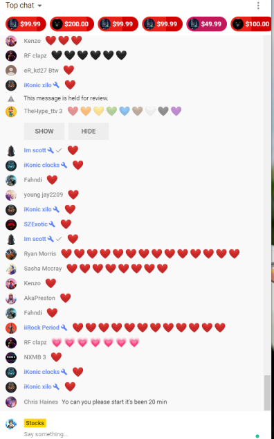 StocksGFX's tweet photo. Craziest Stream of my life tonight..... Thank you all https://t.co/LEhBQ0u12D