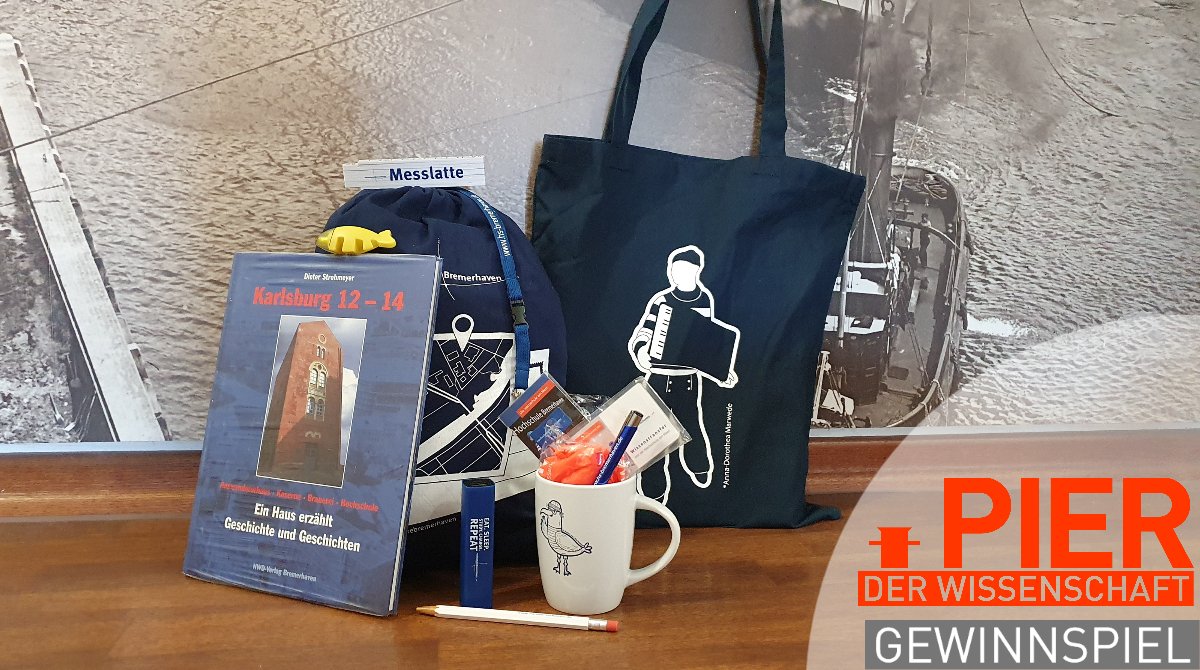 #GEWINNSPIEL Die Hochschule in #Bremerhaven verlost zusammen mit der #PierDerWissenschaft eine Goodiebag sowie ein SCIENCE GOES PUBLIC! Fanpaket. Mitmachen könnt ihr auf Facebook: bit.ly/2zrWla8 Auslosung: 17. Juni um 11 Uhr #sciencegoespublic <a href="/HS_Bremerhaven/">Hochschule Bremerhaven</a>