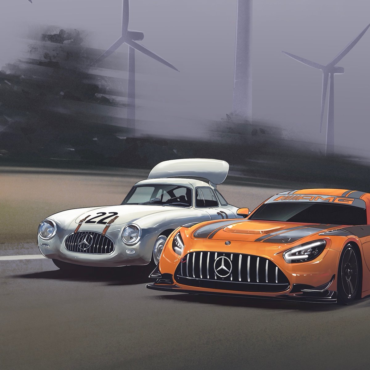 MercedesBenz's tweet photo. The past and the present together in glorious unity.

Want to know more about the motorsport history of Mercedes-Benz?

👉 https://t.co/TrUS5QWkqx

📷 @andrewmytro (IG)

#MercedesBenz #MercedesAMG https://t.co/krZXRmR5jQ