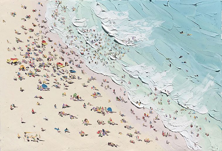 Kvin_1's tweet photo. Summer beach, 올해는 그림으로나. 

- Paintings: by Sally West(b.1971)
: 오스트레일리아의 화가, 붓과 팔레트 나이프를 이용한 Impasto 기법을 통해 하늘과 바다, 해변의 질감을 캔버스에 담는다. ※Palette knife oil painting https://t.co/jc7l1fUjMt