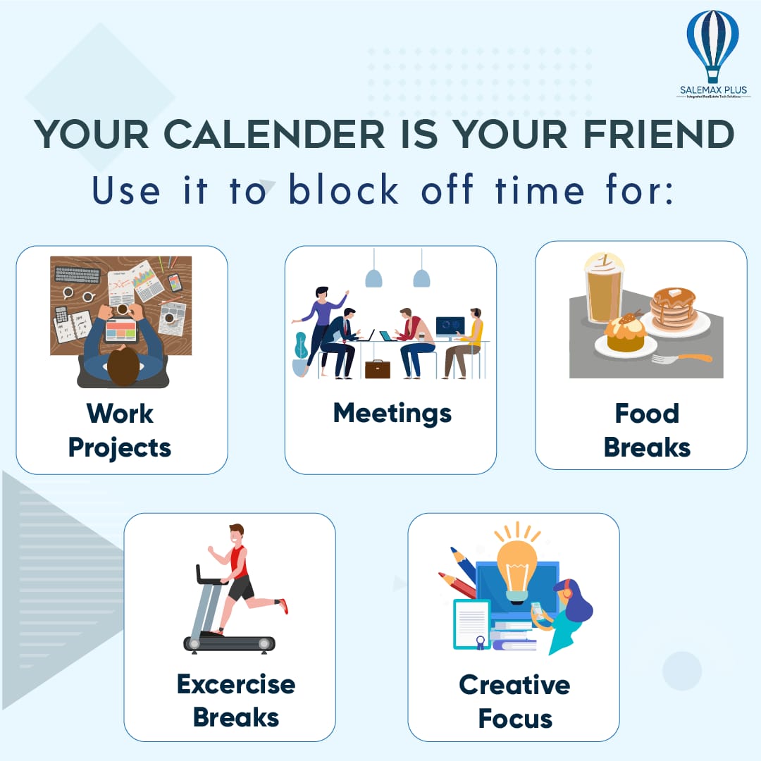 SalemaxP's tweet photo. Your calendar is a super helpful tool for structuring your day, and allowing you to โown your time.โ That includes setting aside time for things like walking the dog, or grabbing a coffee.
#Lockdown #RemoteTip #RemoteWork #health #GrowBetter #RealEstateCRMSolutions #SALEMAXPLUS https://t.co/qL8Gw5XPGk
