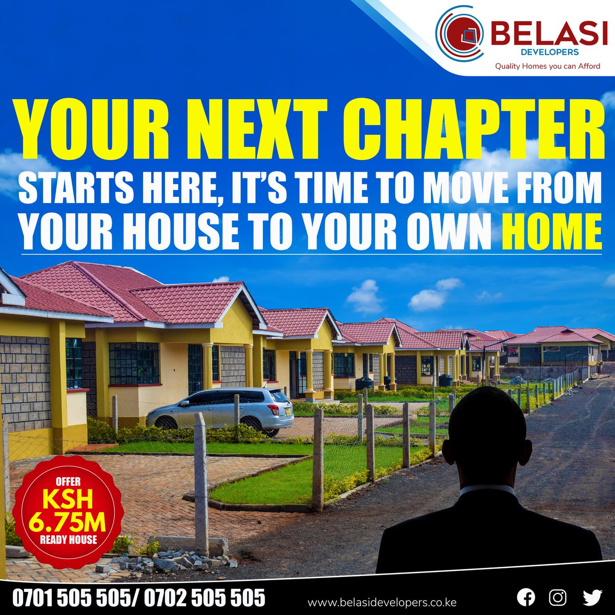 BelasiLimited's tweet photo. Start your next chapter today with Belasi Developers
#SummergreenHomes
#SummmergreemEstate
#QualityHomesyoucanAfford
#ThursdayThoughts
#thursdayvibes
https://t.co/JjfjtN8tCE
0701505505 /0702 505 505 https://t.co/xo5M6hgsGY