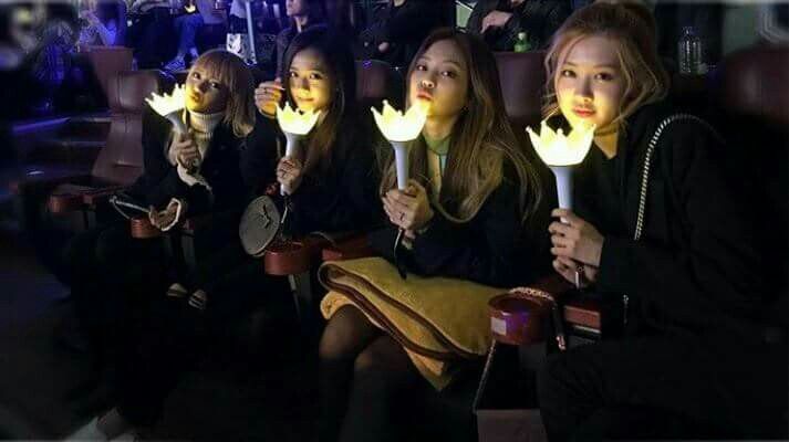 This was blackpink attending BB's concert. They own a mf bb lightstick.