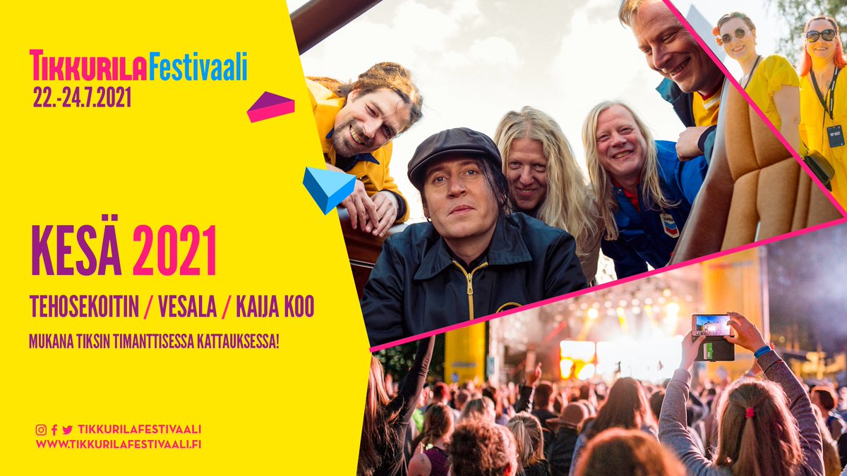 ✨ Tiksin taikaa jälleen 22.-24.7.2021 ✨
Tapahtuman 3pv festivaaliliput ovat nyt myynnissä: @TIKETTIofficial  ja <a href="/lippu_fi/">lippu.fi</a>
Tiketissä ja Lippu.fi'ssä. 
KESÄ 2021 SAA TULLA! <a href="/VantaanKaupunki/">Vantaan kaupunki</a> #tapahtumienvantaa #TikkurilaFestivaali