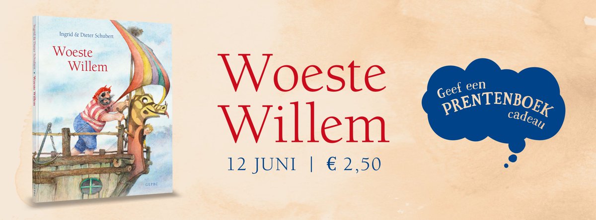 BkhStevens's tweet photo. Geef een boek cadeau! Vanaf vrijdag is ‘Woeste Willem’ te koop voor maar € 2,50! https://t.co/bNL2LgPNeO https://t.co/HneCmkTiBW