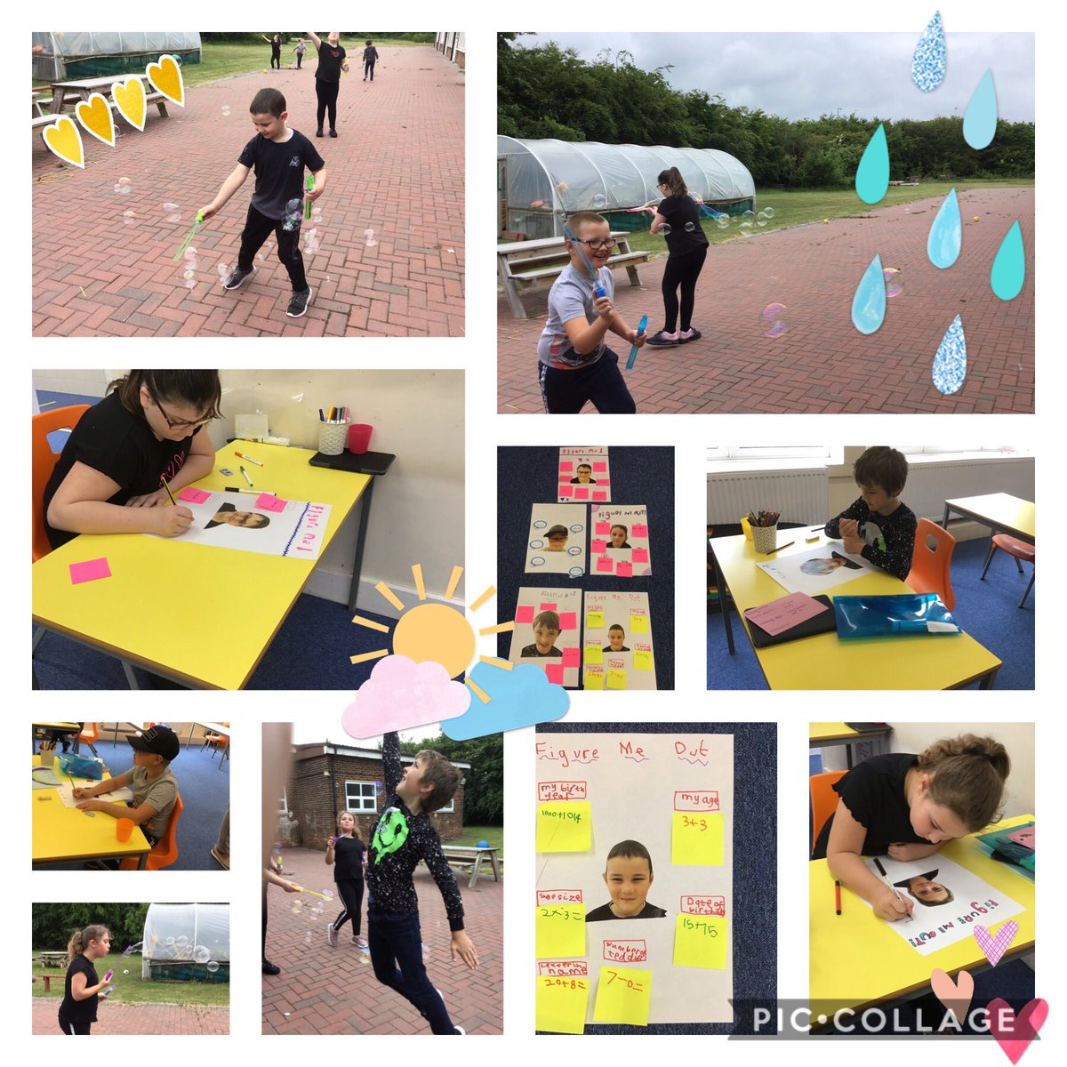 Again another 2 busy days in Group! We’ve blown and tried to catch bubbles, made natural art, nature walks and even used maths to create our own ‘figure me out’ posters. I wonder what today brings ... ? <a href="/simonsideschool/">Simonside Primary</a>