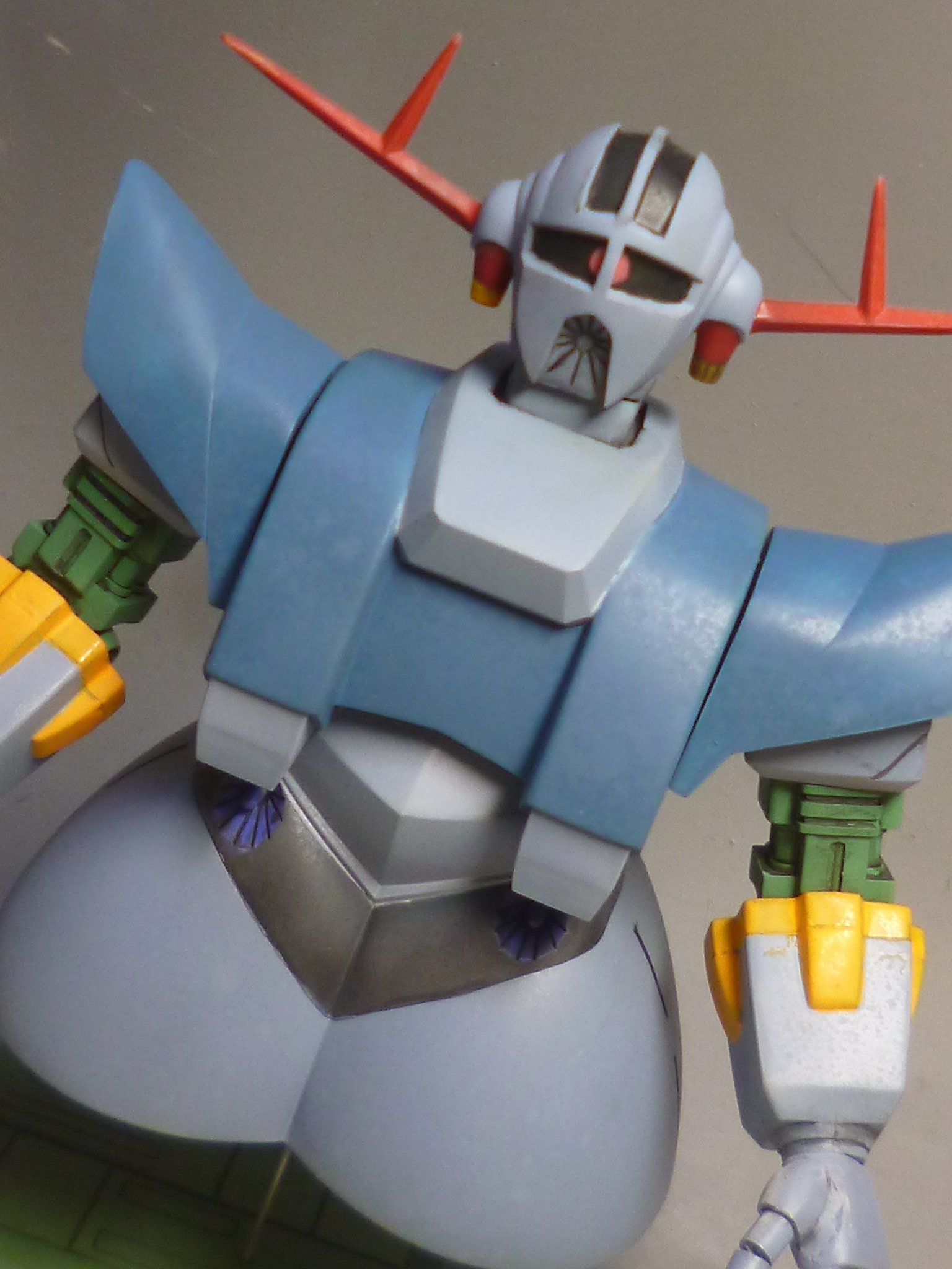 はむすた工房wf4 16 17 旧キットジオング完成した 改造箇所は首の作り直し 手の指を太く長くする 肘関節を曲げられるようにした などです T Co Auvcz6lebg Twitter