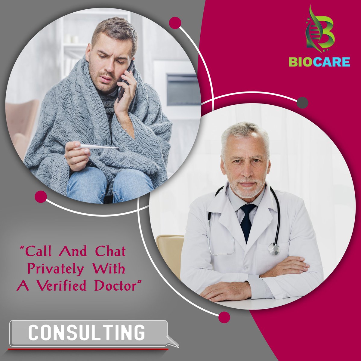 BionischeT's tweet image. Call 📞 and chat 💬 Privately with A Verified Doctor
CONSULTING.
#videocalling #chattings #calling #care #health #healthylifestyle #consulting #doctor #appointment #digital #app #post #heart #call #chat #verified #privately