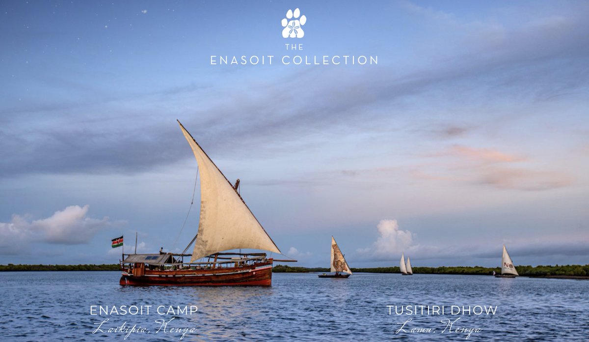 Enasoit_Kenya's tweet photo. We are thrilled to share our NEW website https://t.co/Ycx9yNGQ09 with you!
For now, we invite you to discover the wide open spaces and rich wildlife of Enasoit Camp, and the calming blue of the Indian Ocean as you unwind aboard Tusitiri Dhow, right here...on your screen. #safari https://t.co/khkO2L2etS