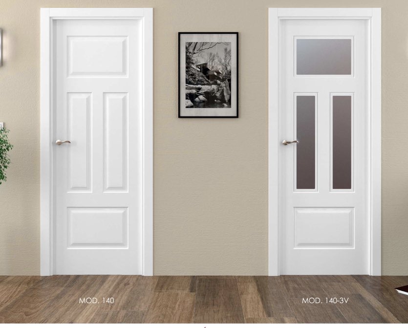 Modelo 140 Lacado Blanco para más modelos pueden visitarnos en maderasperafort.es