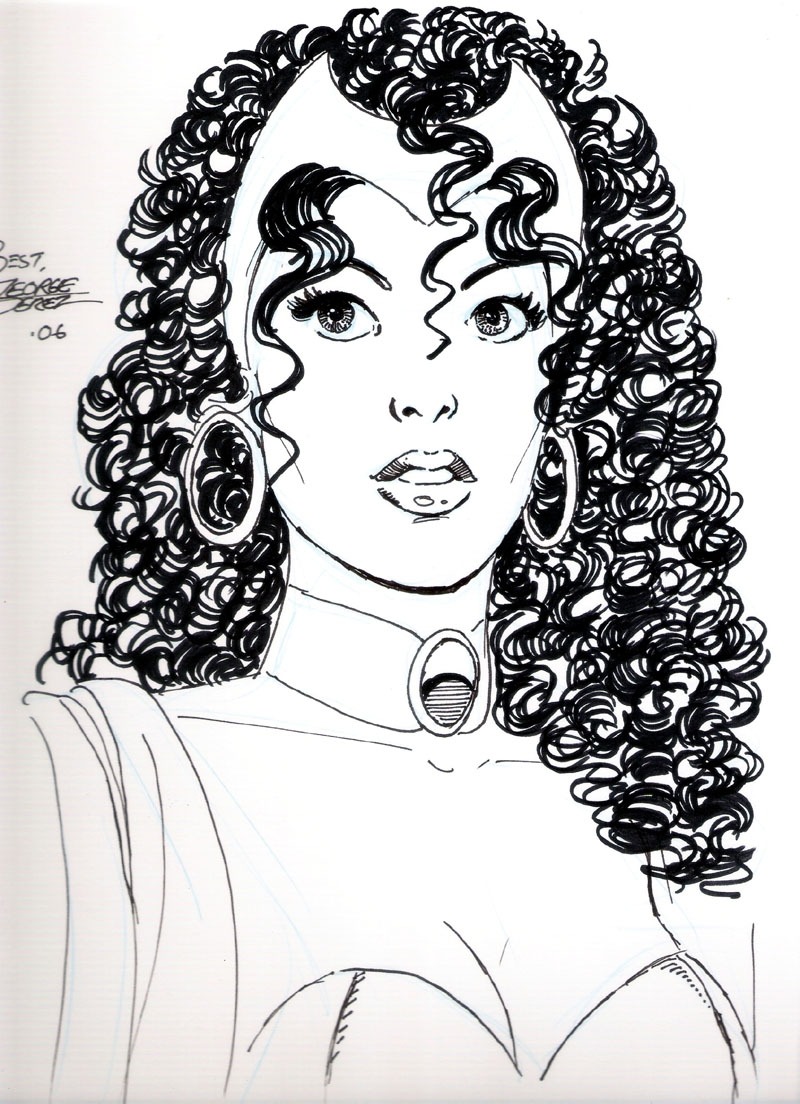 Happy late birthday to George Pérez! Here\s some of his Wanda Maximoff drawings! 