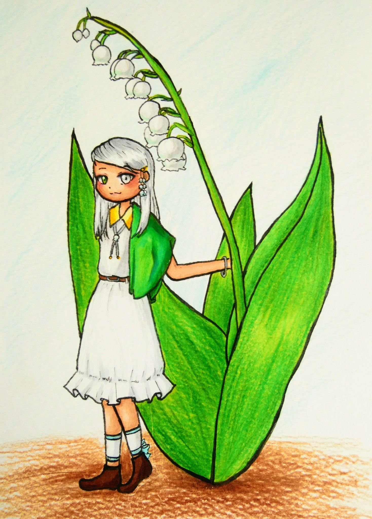 おひたしに値するピン イラスト スズランちゃん