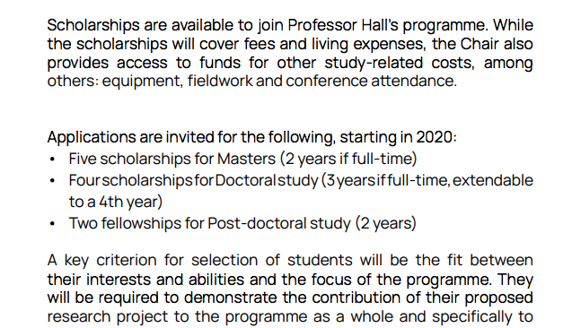 NicSpaull's tweet photo. 5 scholarships to do postgrad studies - M, PhD and Post-Doc @PLAASuwc with @RuthHallPLAAS - Deadline tomorrow(!). Pity the value of grants isn't included. Often NB for students to know before applying... More details here: https://t.co/PfLg2vpK1d https://t.co/ojPPeuHMwt