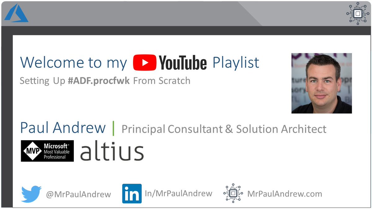 mrpaulandrew's tweet photo. New #blog &amp; #vlog posts. I've created a 10 part video series on how to setup my #ADFprocfwk (metadata driven processing framework) in your environment.

Blog: https://t.co/dCwTuaFeIy
YouTube playlist: https://t.co/hR7DVxT18F
Code repo: https://t.co/mhwUkZlf9g

#Azure #DataFactory https://t.co/VHdyCXKqgh