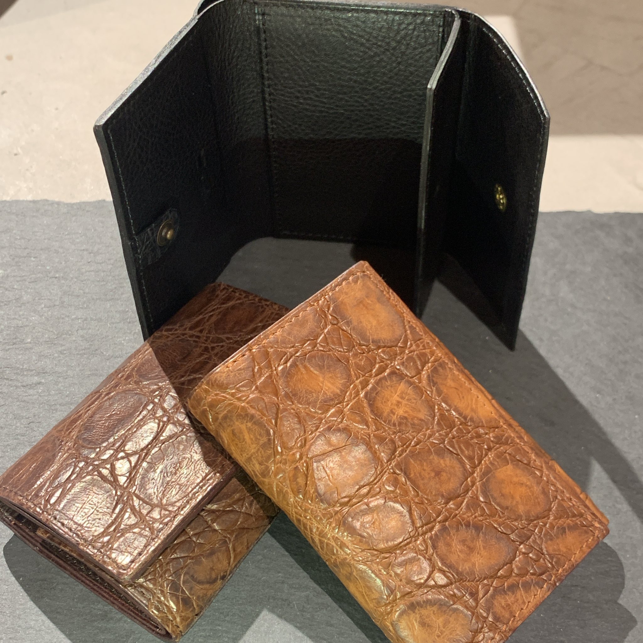 エムピウ ストラッチョ クロコ 藍染