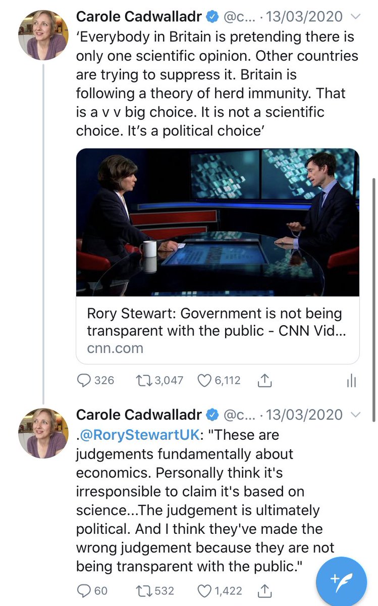 carolecadwalla's tweet photo. I see Rory Stewart is trending. Finafuckingly https://t.co/fR91uEAnxM