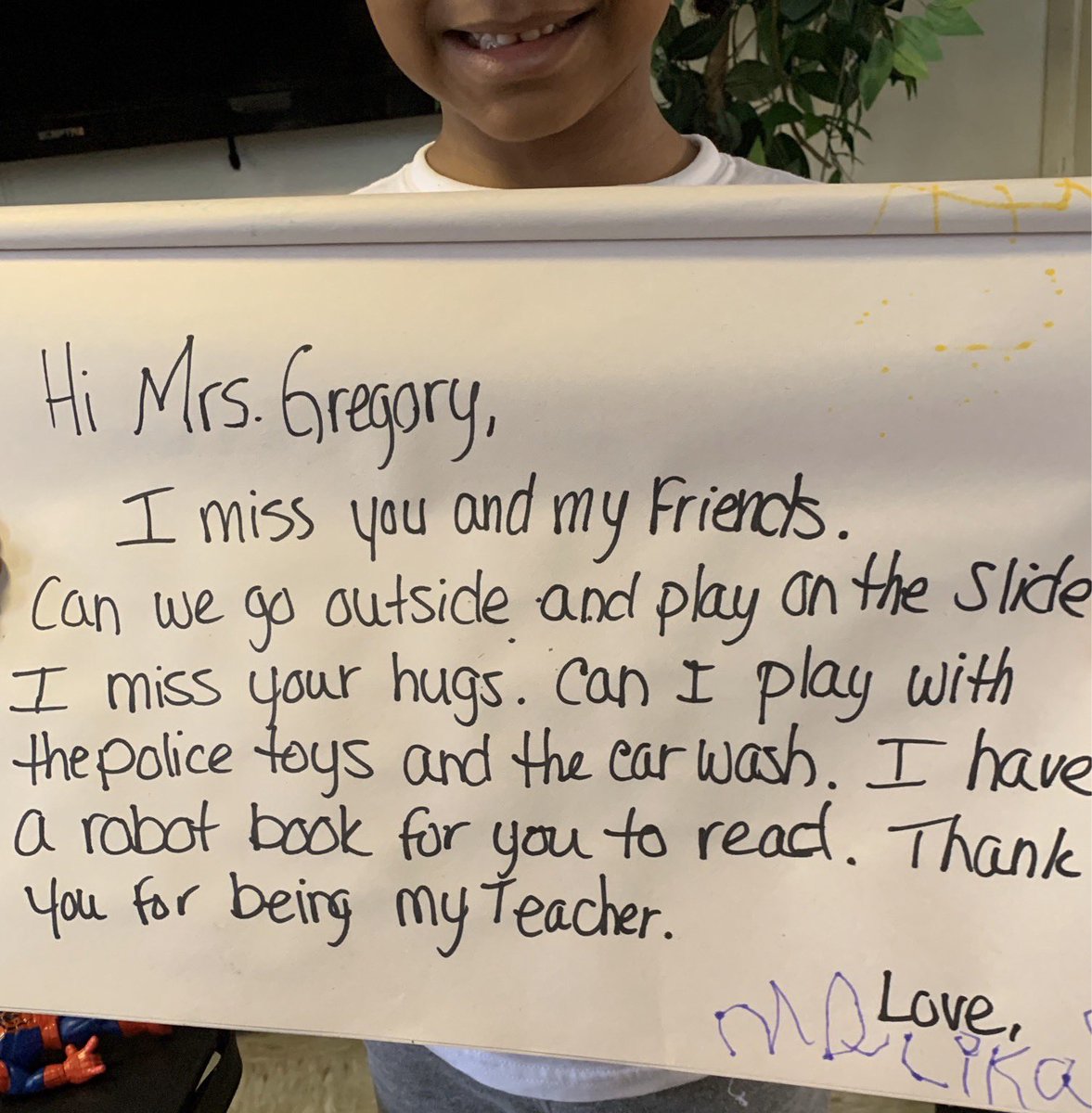 ❤️Oh my heart! ❤️ I received this in Class Dojo this morning.  This is Everything!!! ❤️ Learning in Place= Keeping in touch <a href="/BCECC_DAYMAC/">Teddy Bear Country</a> <a href="/DrDoreatha/">Dr. Doreatha White</a> @NPSchools