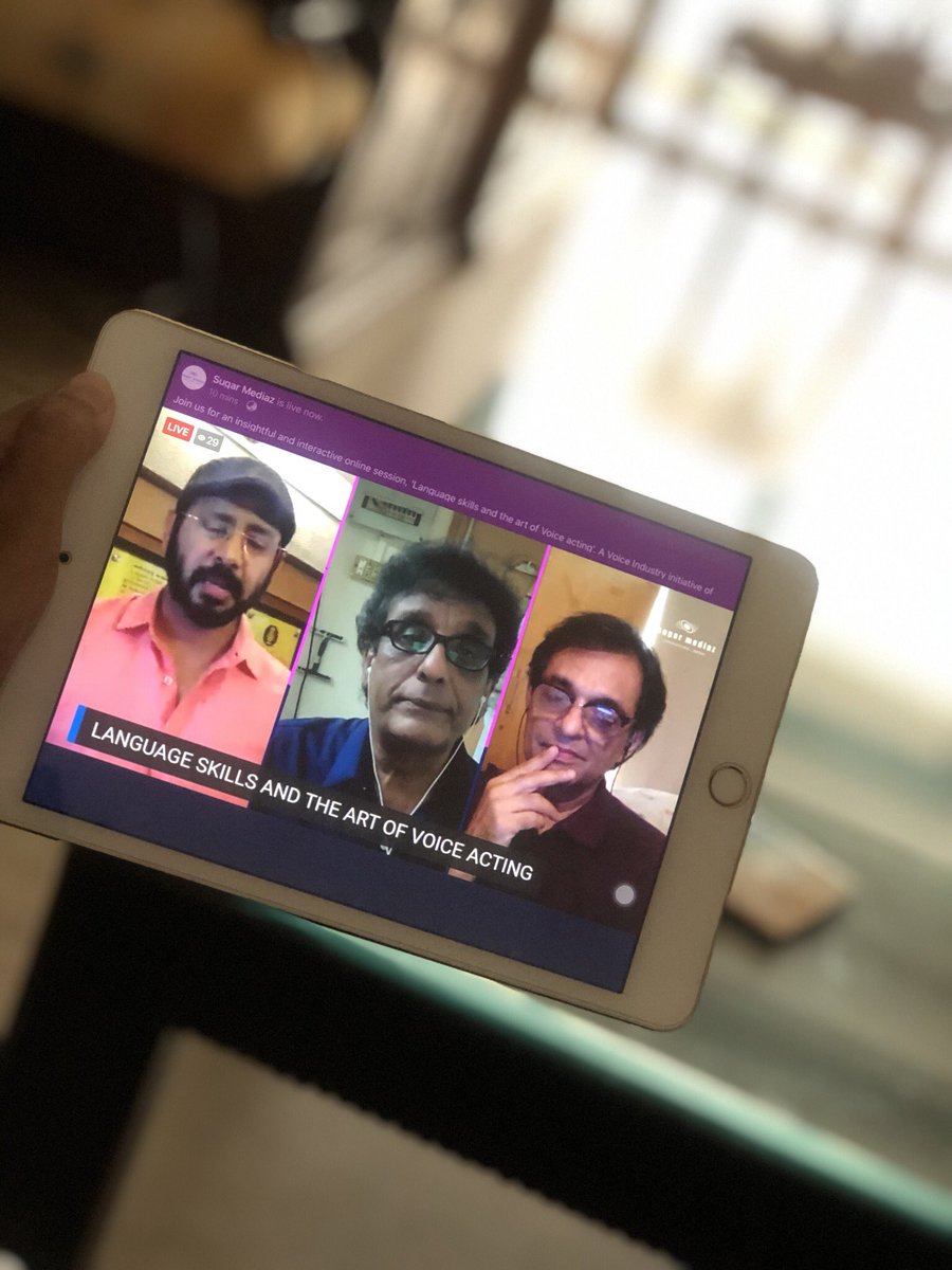 iambeingshikha's tweet photo. Now this is something very useful @sugarmediaz. Watching it LIVE!
And @DarrpanMehta you're just fab with everything you do! Bhasha hamare liye mann bhi hai, dhan ๐ฐ bhi hai๐
#publicspeaking #voicing #language #diction #pronunciation #skillrefresh #listeningtogether https://t.co/9fGk2vznxn