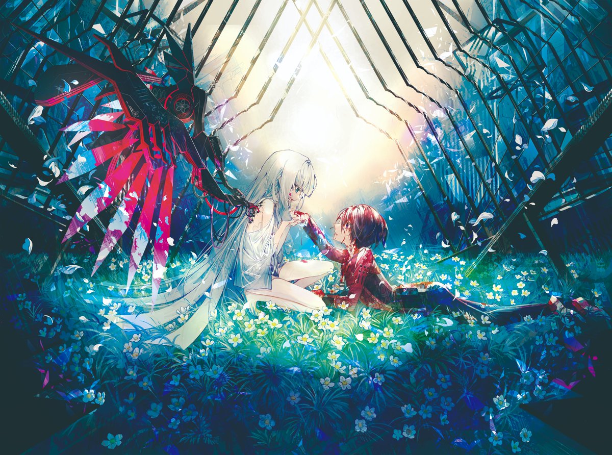 終焉ノ花嫁 3巻2 25発売 異世界拷問姫 鵜飼沙樹画集発売中 綾里けいし Ayasatokeisi 村カルキ Murakaruki が贈る 新たなる主従 魔導学園都市 和風ダークファンタジー 終焉ノ花嫁 のメインビジュアルです