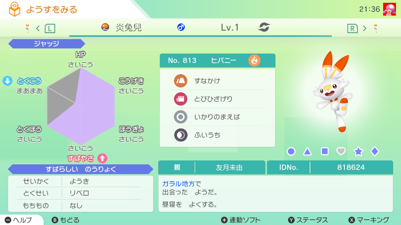 ネロ Nero 出 下記の中国言語ポケモン リベロヒバニー C抜け5v グラスメイカーサルノリ C抜け5v スナイパーメッソン A抜け5v 求 けいけんアメxl 1個 1 1トレードです 詳細は画像を見てください メッソンは90匹程度 他は40匹程度です ポケモン剣盾