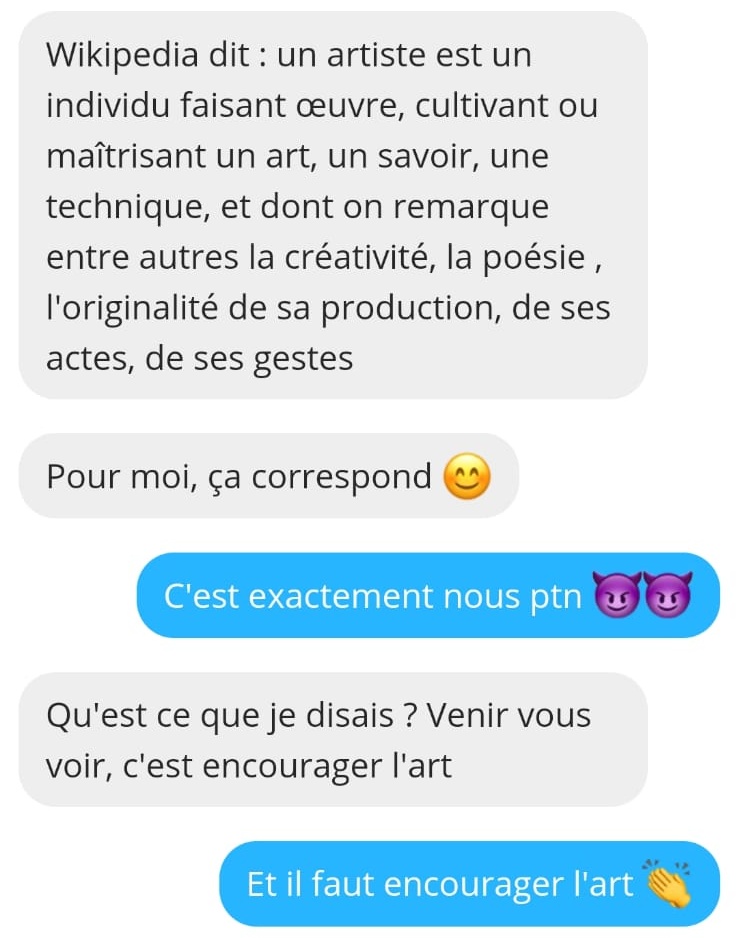 LaureBob_LindaG's tweet photo. Suffit de regarder la définition d'artiste et vous verrez : Maîtresses Laure Bob et Linda G, c'est vous qui le dites🤷‍♀️

#finD #findomslave #findomgoddess  #paypig #moneyslave #cashcow #femdomme #femdom #slavepig #findompig #bitchboy #walletslave #humanatm #walletdrain #debtdrain https://t.co/LgbTX3iD2B