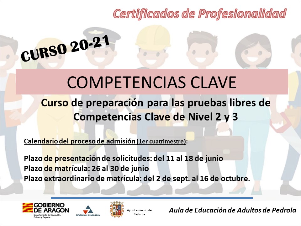 epapedrola's tweet photo. Admisión de los cursos de preparación a las pruebas de #CompetenciasClave N-2 y N-3 para el curso 2020-21. Matricula on-line https://t.co/Bt4SZHyB2i  Infórmate #pedrola https://t.co/1vugbwP4kb