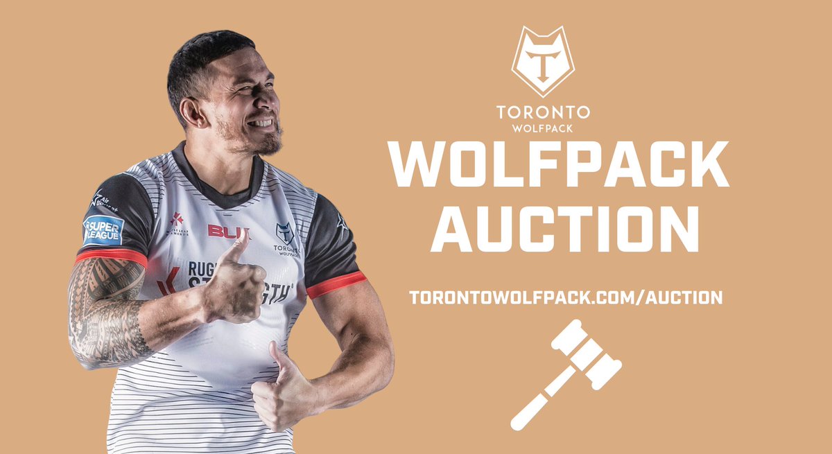 The first ever Toronto Wolfpack Auction is now LIVE!

Fans can bid on exclusive experiences with the team, alongside signed memorabilia, all in support of our community and charity projects in Canada and the UK.

Full Story → bit.ly/TW_AuctionLaun…