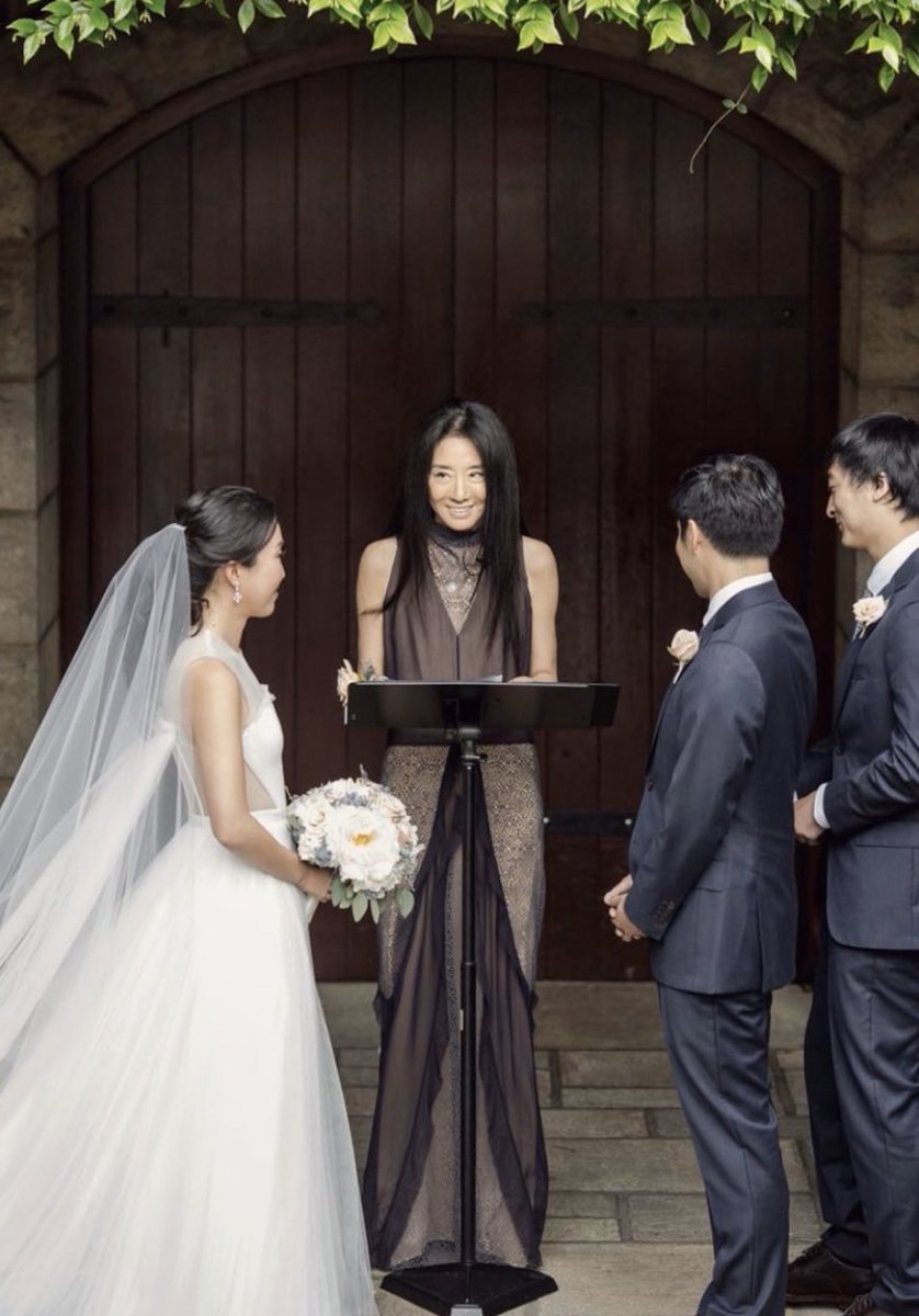 Not just a designer... a wedding officiant!
