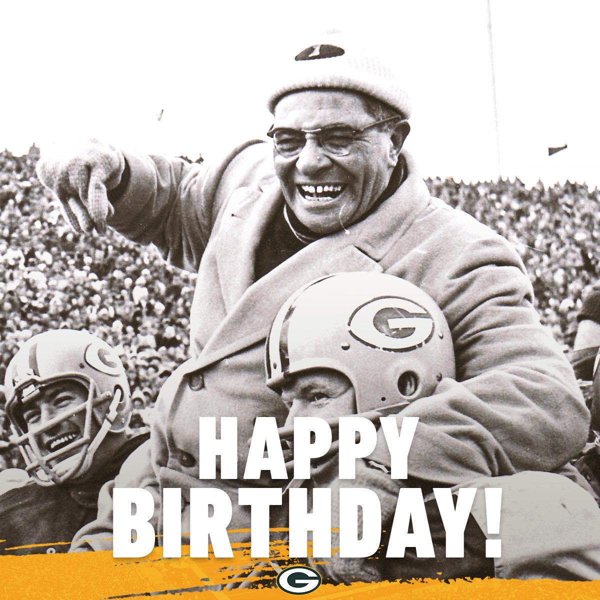 Vince Lombardi was born on this date in 1913.

The legendary head coach led the #Packers to five <a href="/NFL/">NFL</a> championships in a seven-year span from 1961-67, including the first two Super Bowls 🏆

#GoPackGo
