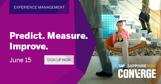 Be like the brands you love. Learn about new ways to put data to work building a better experience for your customers. #SAPPHIRENOW bit.ly/2XQaPK4