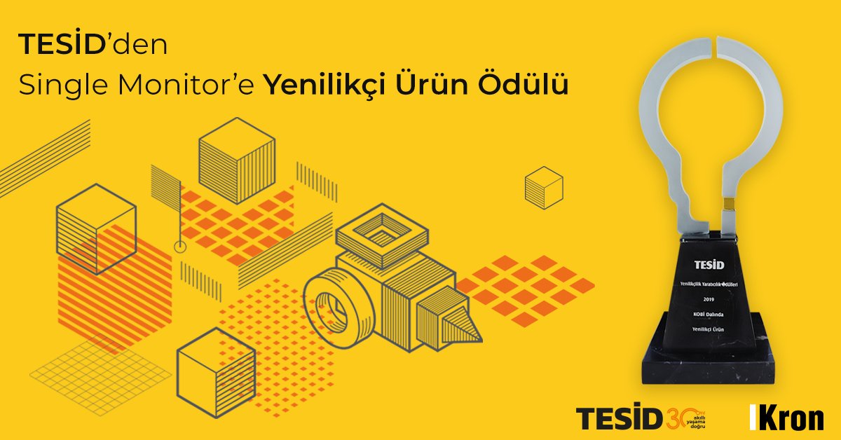 kron_tech's tweet photo. Kron’un ağ ve BT altyapı izleme platformu Single Monitor, 18. kez düzenlenen TESİD Yenilikçilik Yaratıcılık Ödülleri’nde KOBİ dalında Yenilikçi ürün ödülünün sahibi oldu. 🏆 #Kron #SingleMonitor https://t.co/twp33ThCXh