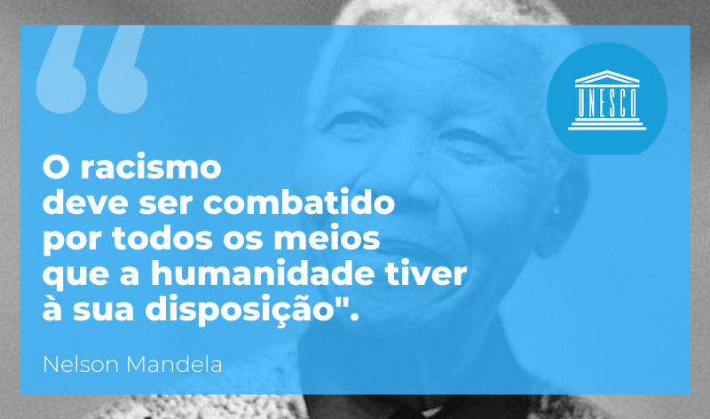 Todos os dias, cada um de nós pode combater o racismo, o ódio e a discriminação. Vamos fazer o que é certo: #CombataORacismo &amp; #ApoieOsDireitosHumanos
