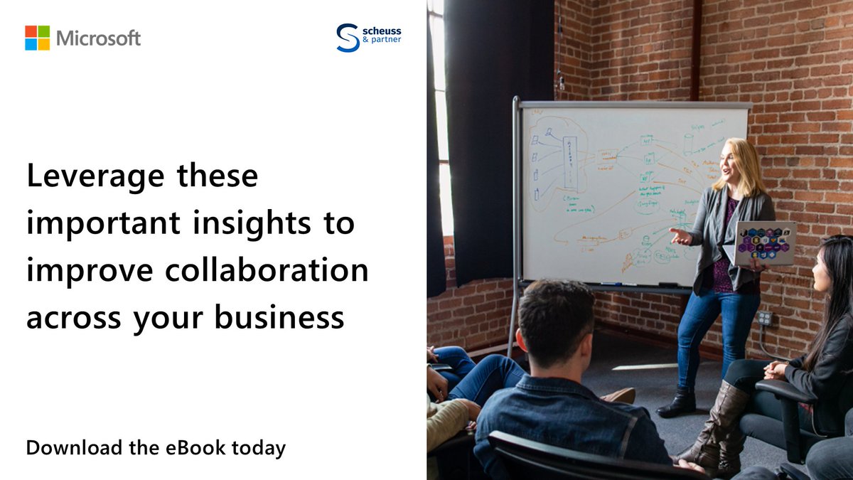 MicrosoftGTM's tweet image. Get the eBook from @scheuss-&amp;amp;-partner-ag for tips to improve #teamwork and productivity with Microsoft&apos;s collaboration tools: stuf.in/b2shfm