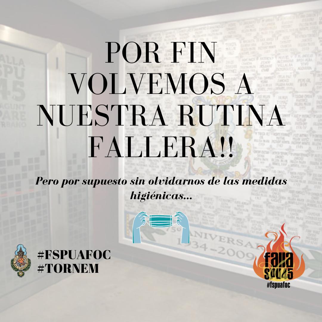 Fallaspu45_'s tweet photo. Buenos días falleros !! 

Nos alegramos de comunicaros que a partir de esta tarde volvemos a abrir el casal para uso y disfrute de todos los falleros. https://t.co/rDQr3fEQ1X