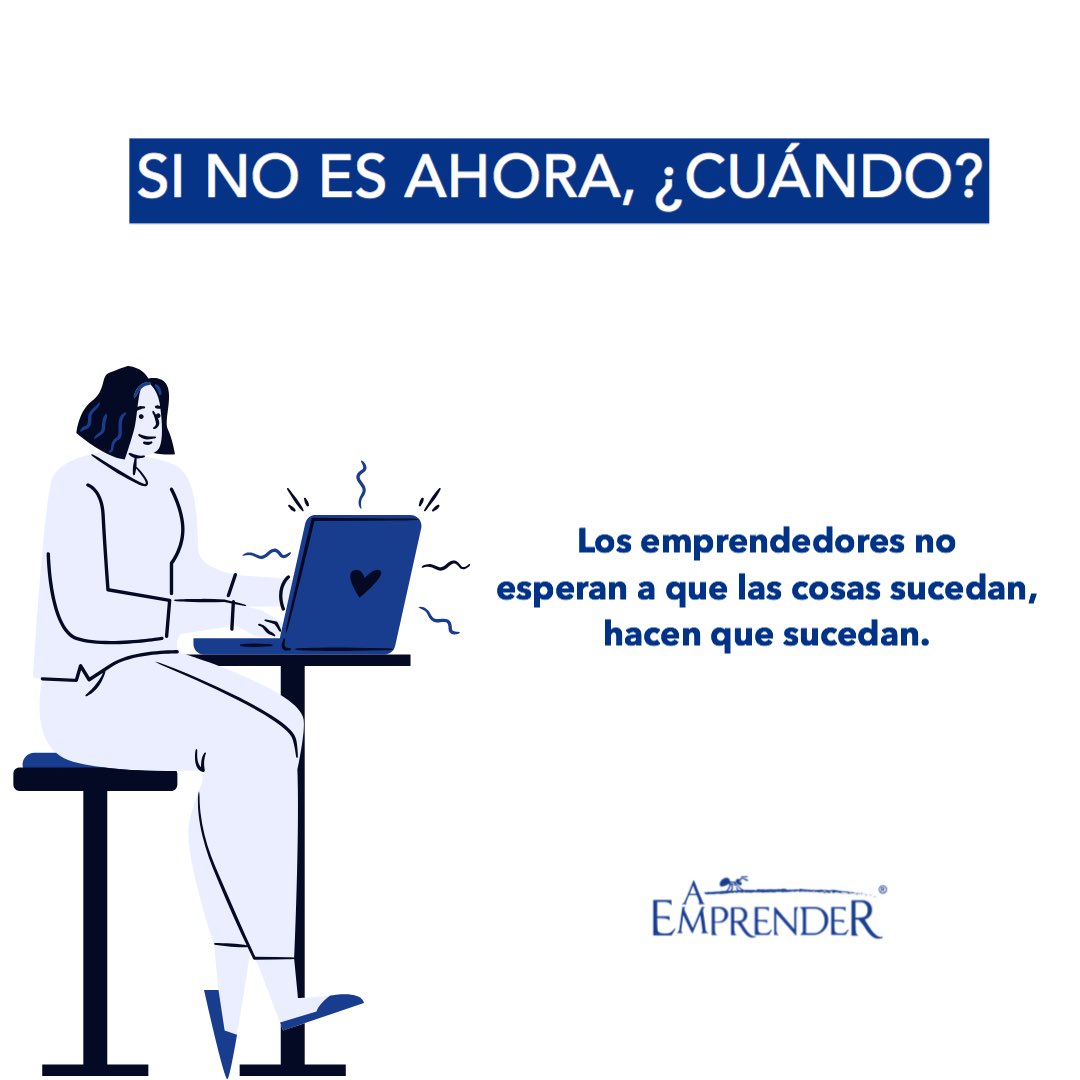 AEmprenderInt's tweet image. Hacer que las cosas sucedan es una de las principales características de los emprendedores. ¿Eres uno/a?

#AEmprender #AEmprenderRD #TransformaciónSocial #EducaciónEmprendedora #EducaciónEmpresarial #CulturaEmprendedora #CulturaEmprendedoraRD #PNCE #PNCERD