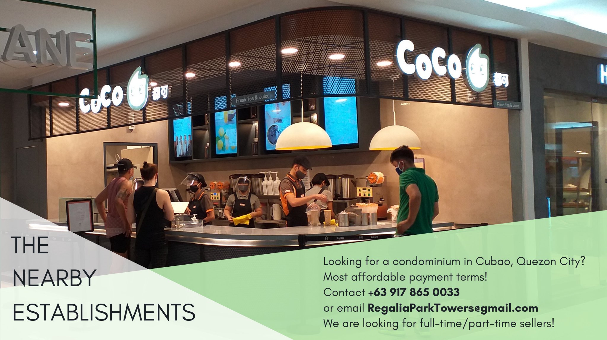 Regalia Park Towers on Twitter "Dairy Queen, Starbucks Coffee, Mesa, and Coco Milk Tea in