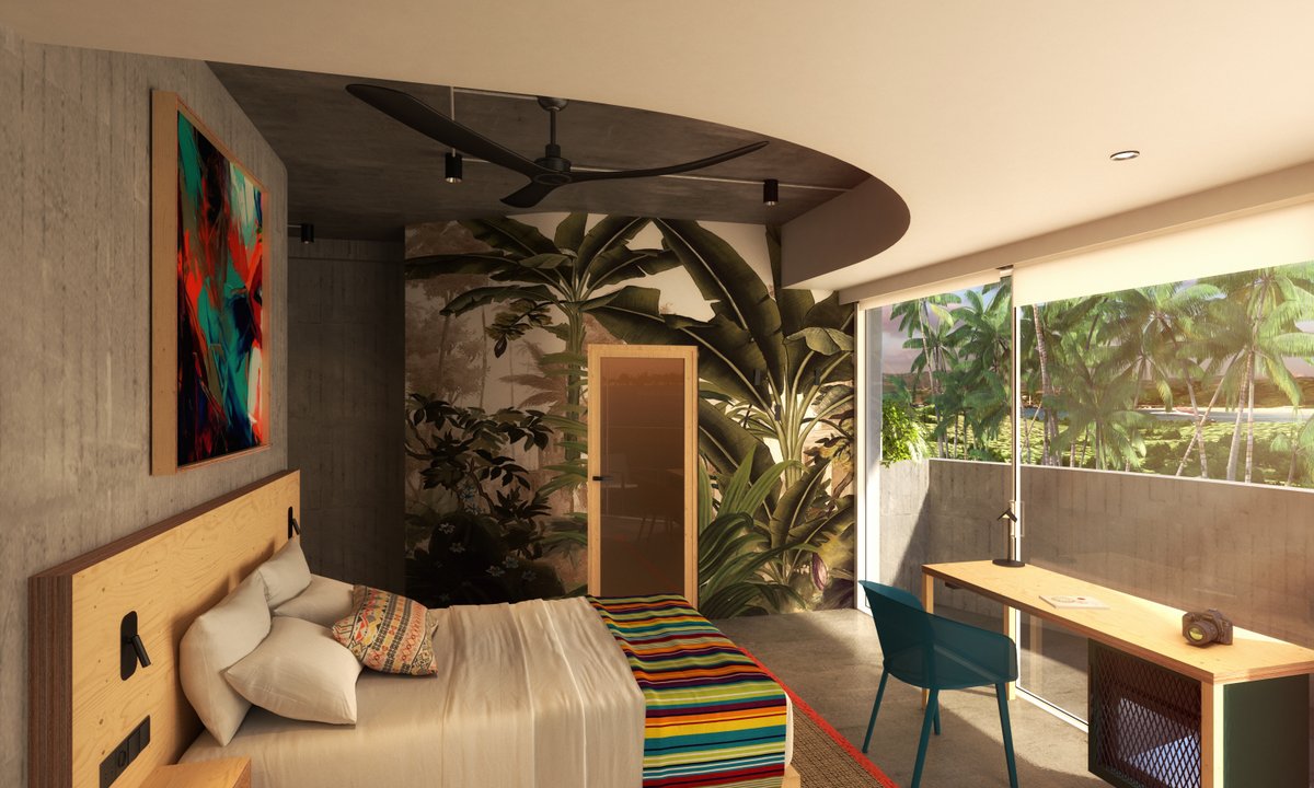 Designing the #guestroom for <a href="/elblokhotel/">simon b</a>. We convinced the owner to remove all #wifi access within the #room floors this encouraged the #users to #relax in the #publicspaces and to encourage greater #socialconnection 

#hoteldesign #designhotel #hospitalitydesign #interiordesign